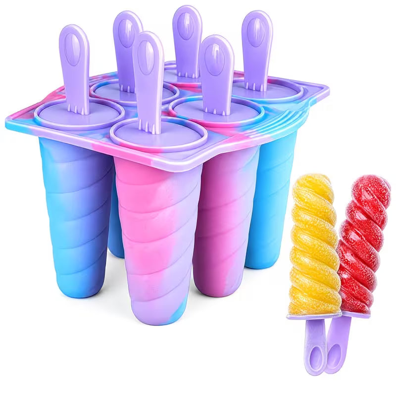 Wicked Gizmos 6 Twister-Shape Ice Lolly Mould