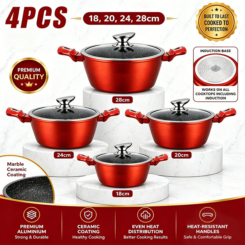 4PCS Casserole Set with Lids