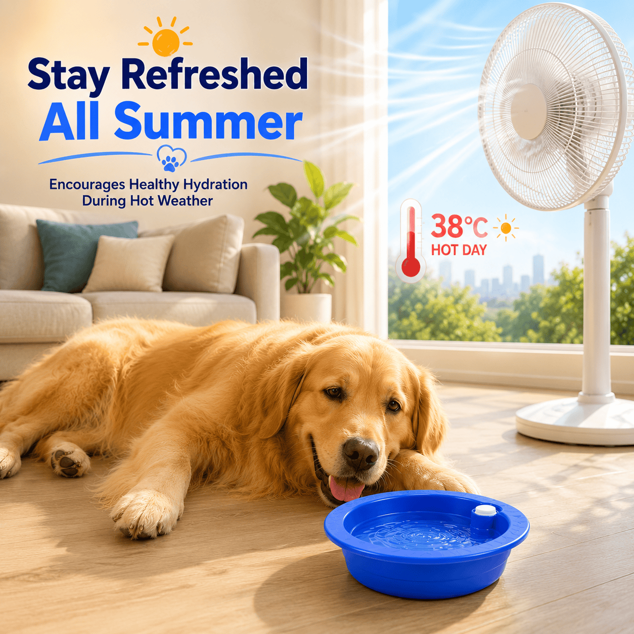 Dog Cat Cooling Bowl
