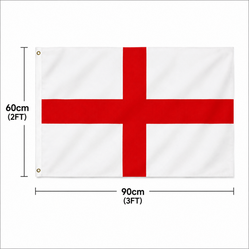 3FT x 2FT England St Georges Cross Flag