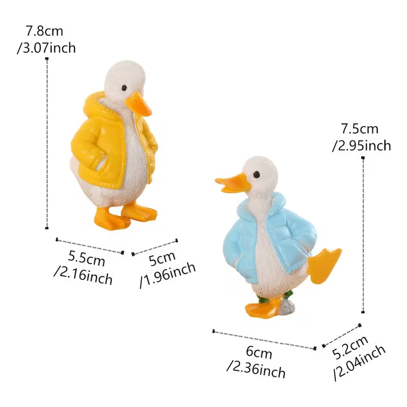 2 Duck Ornaments