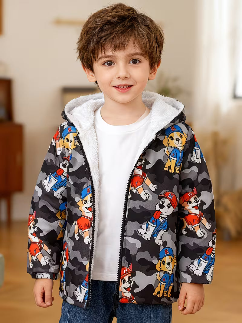 Boys Hooded Sweatshirt with Fleece Lining