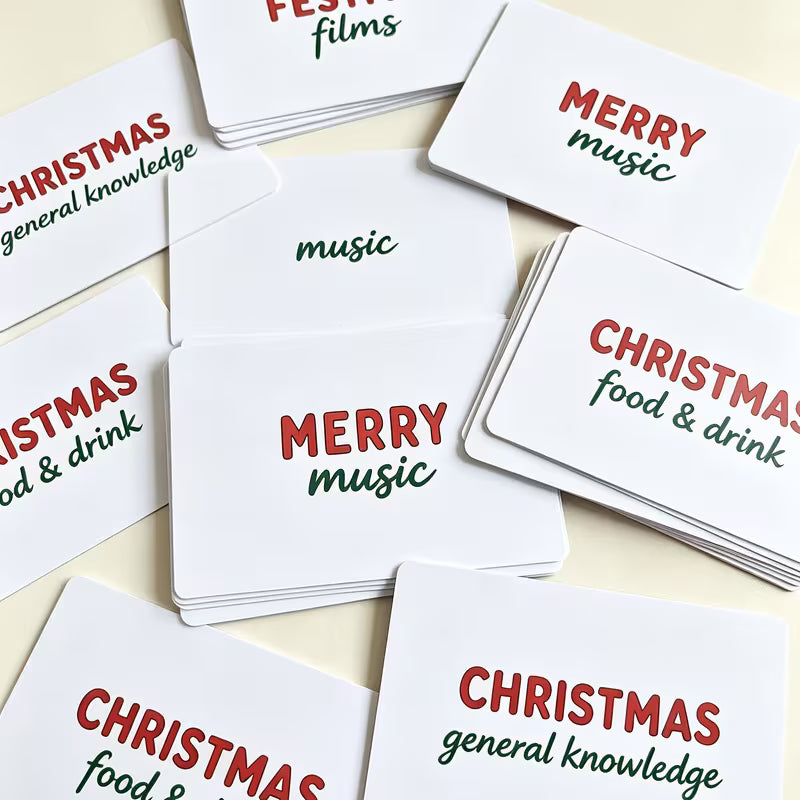 Christmas Party Icebreaker Quiz Cards