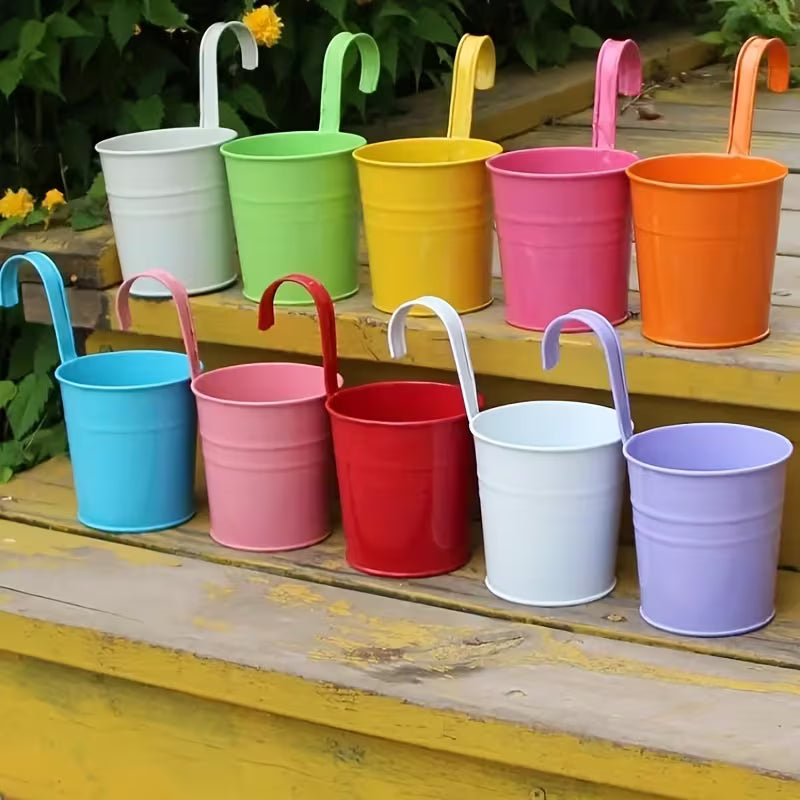 3pcs Metal Flower Pots