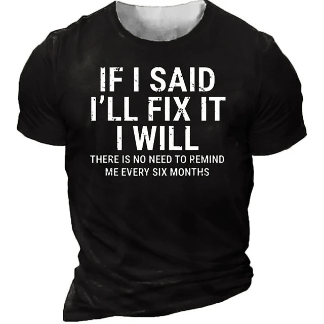 Funny FIX IT Mens T Shirt