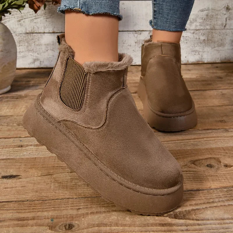Short Plush Boots