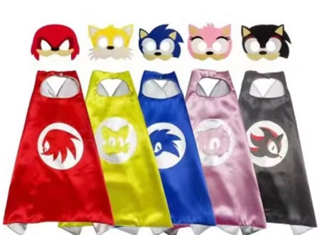 Kids Sonic Cape and Mask