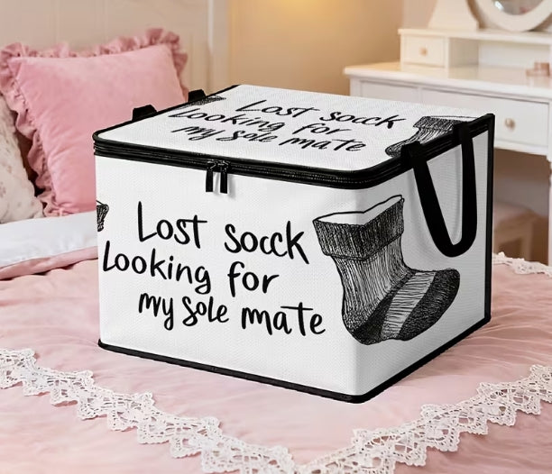 Funny Missing Sock Storage Basket