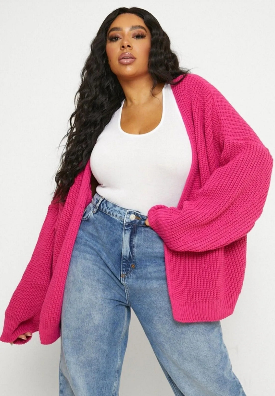 Women Chunky Knitted Oversize Cardigan