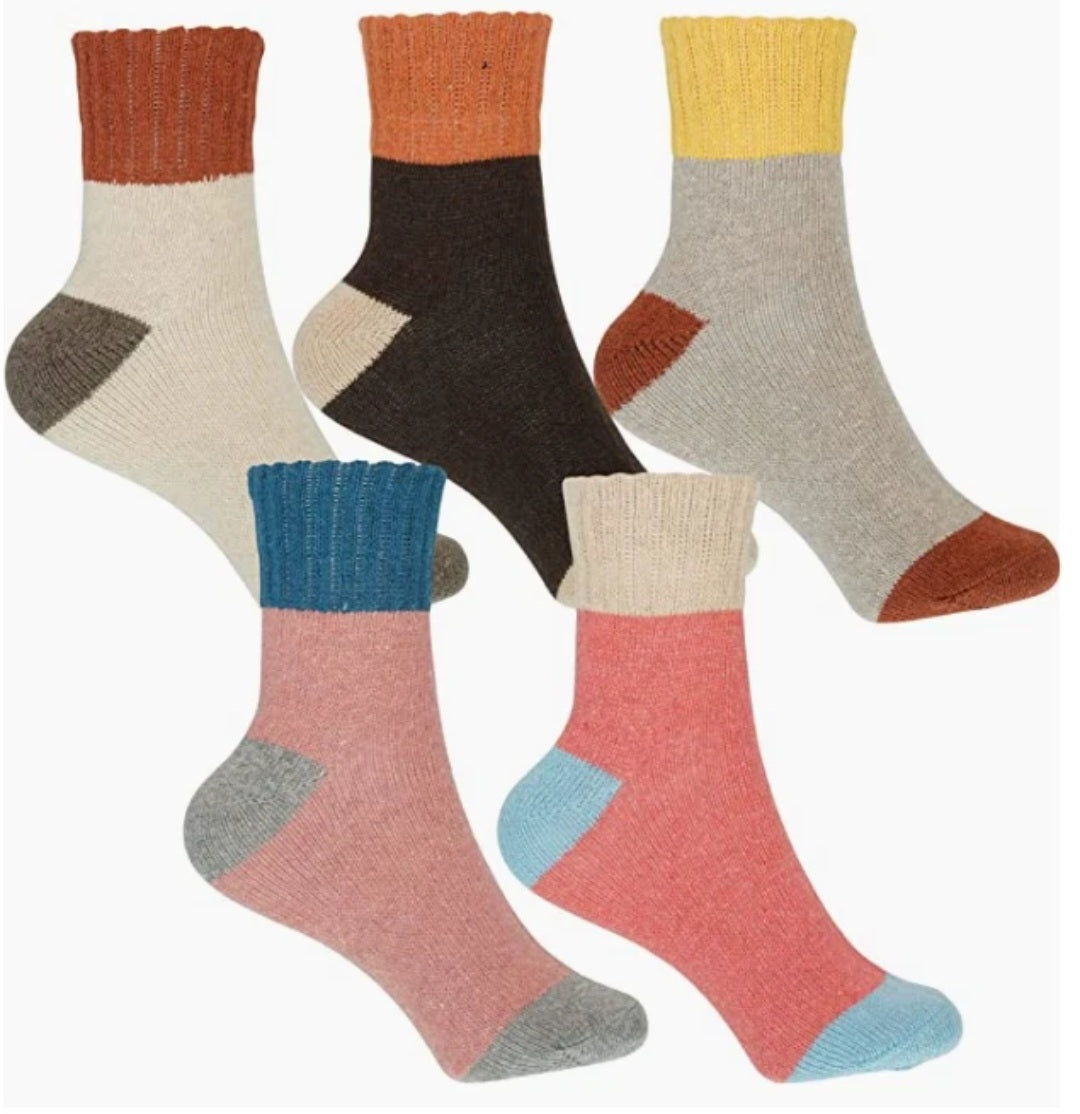 5 Pairs of Ladies Thick Thermal Socks
