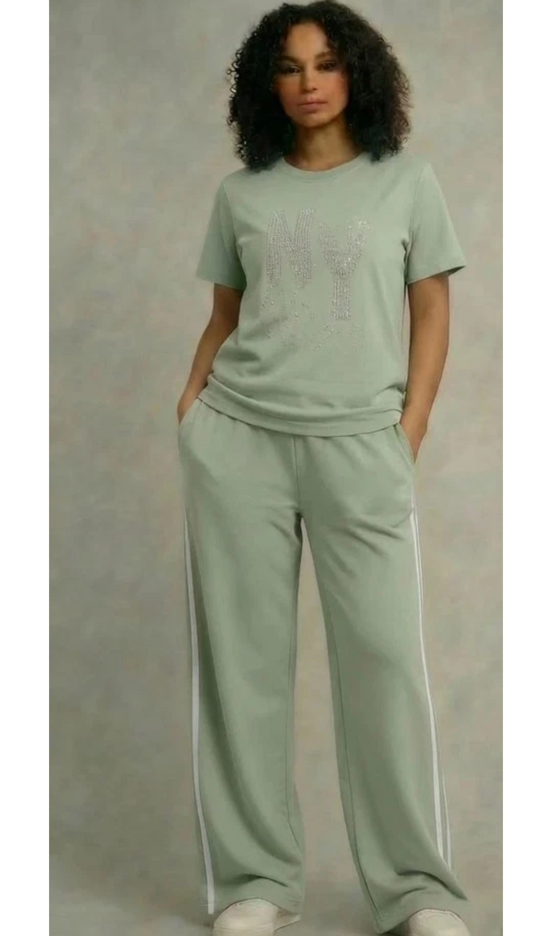 Women's 2 pcs Contrast Tracksuit Co-Ord Summer Set