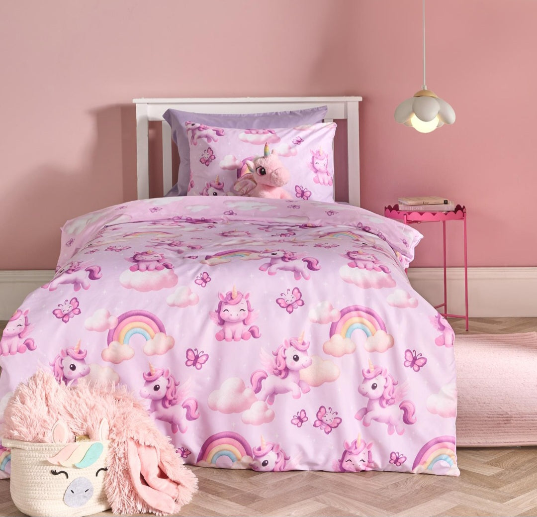 Unicorn Kids Duvet Cover Set