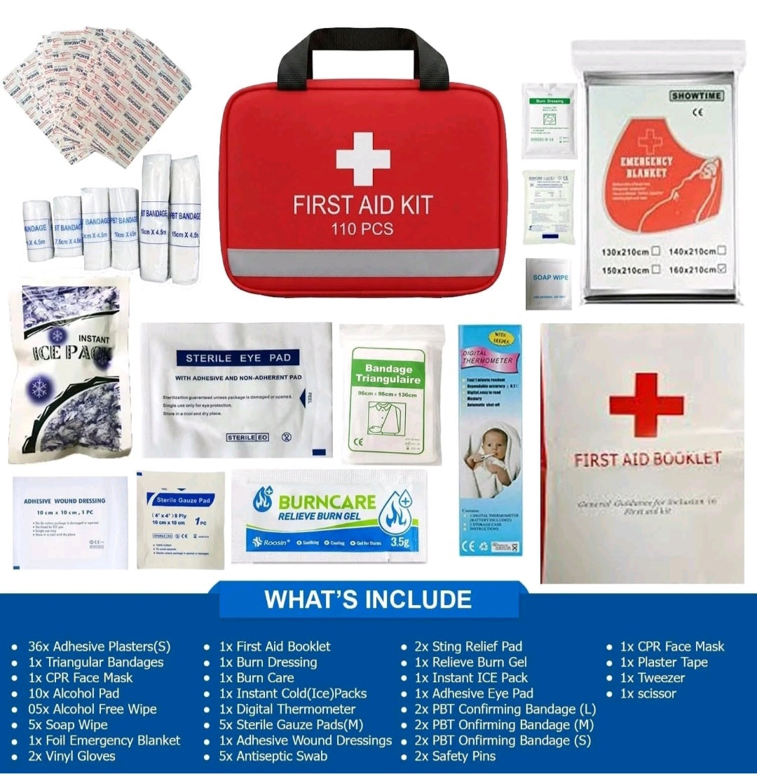 110PCS First Aid Kit