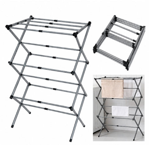Folding 3 Tier Extendable Clothes Airer