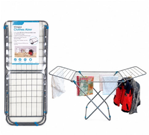 Winged Folding Clothes Airer