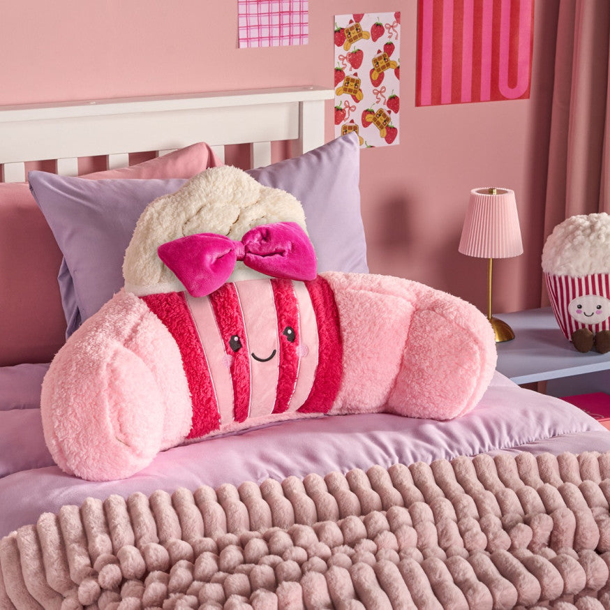 Paisley The Popcorn Cuddle Cushion - Hot Pink