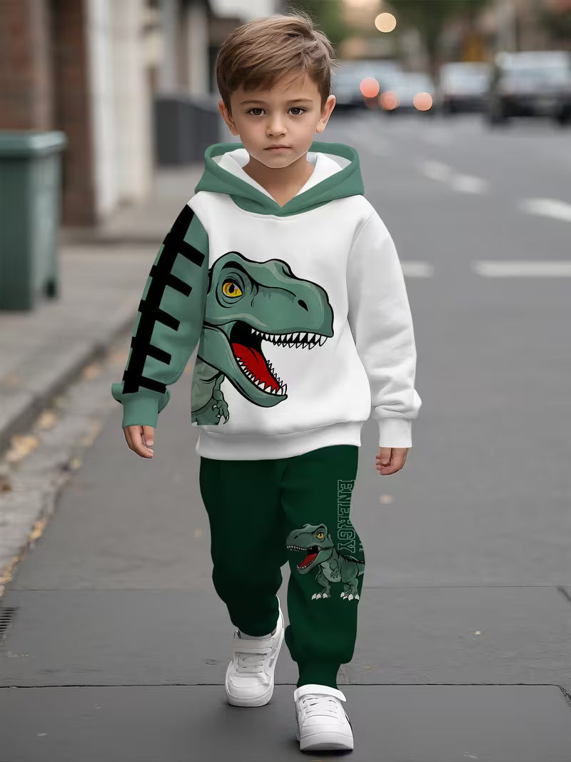 Hooded Sweatshirt Set for Baby Boys