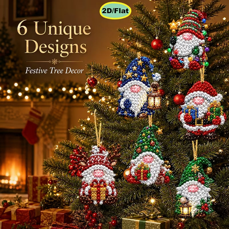 6pcs Gnome Diamond Painting Kit