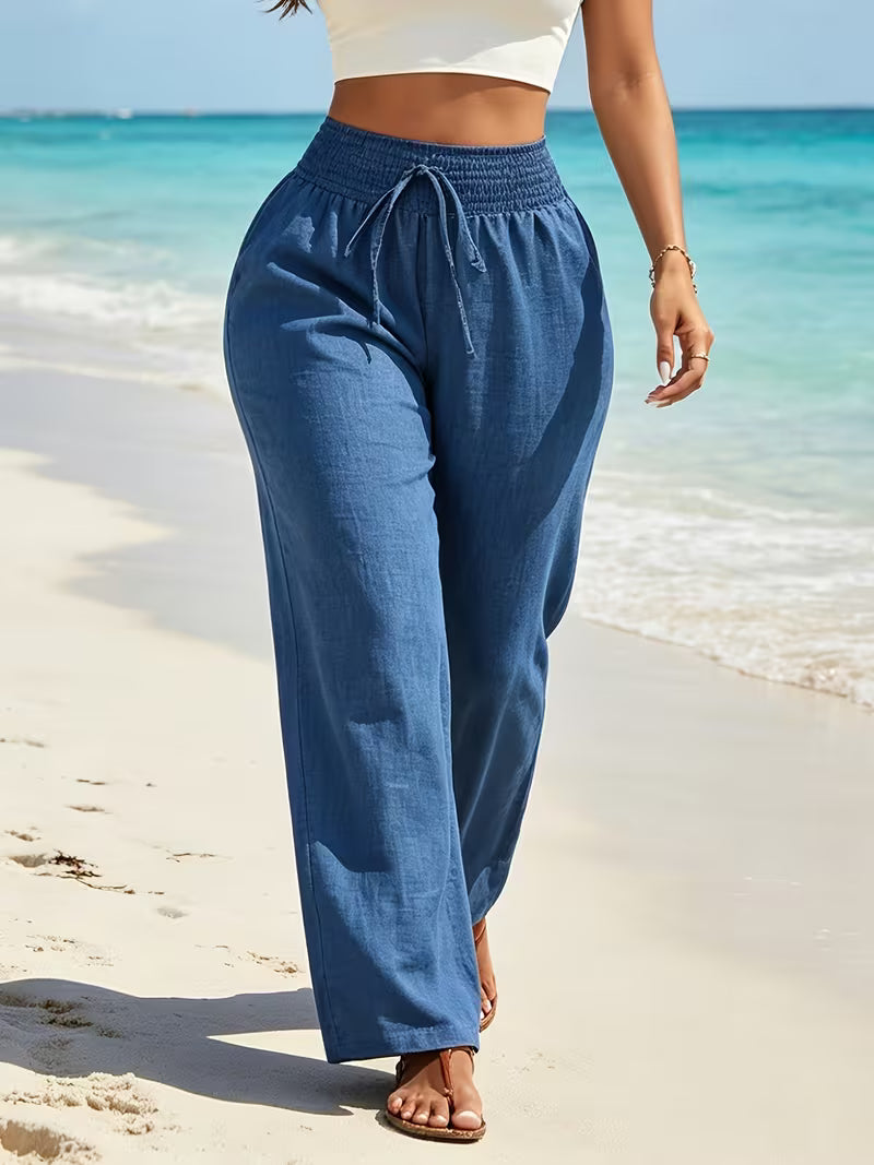 Women's Casual Wide-leg Trousers