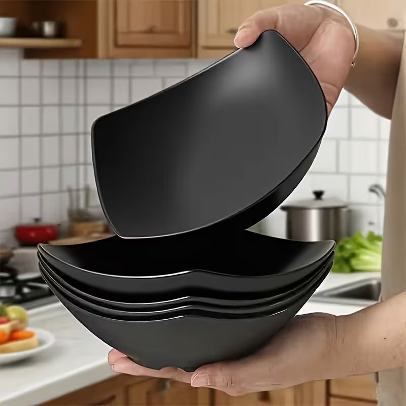 Set of 4 Plastic Salad Bowls