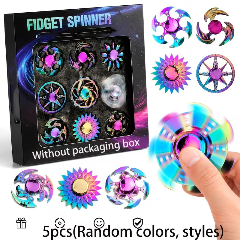 5pcs Colorful Fidget Spinner Toys