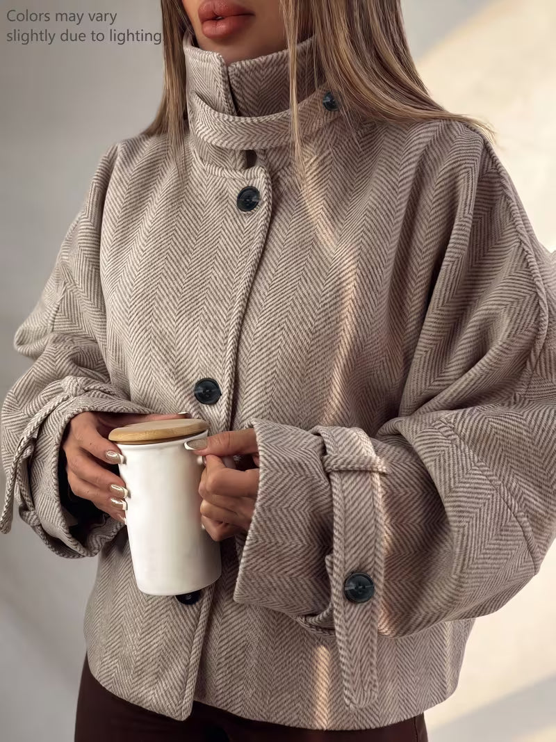 Western Women'S Elegant Fashion British Style Autumn Winter Temperament Jacket