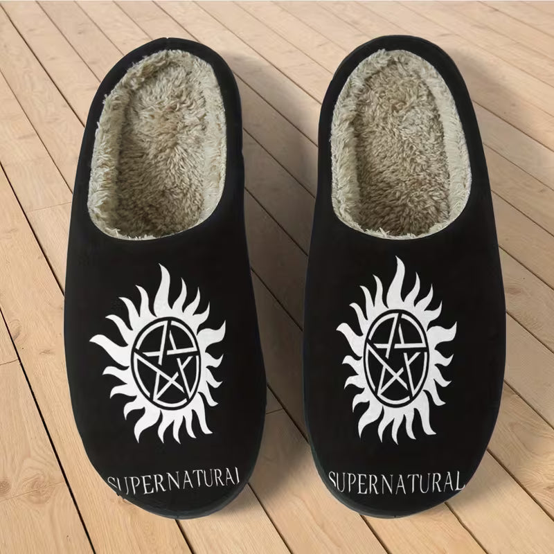 Unisex Supernatural Plush Slippers