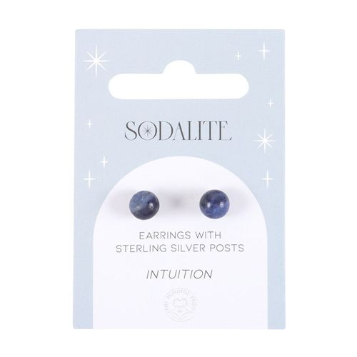 Sodalite Semi Precious Crystal Earrings
