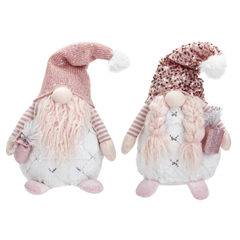 Pink Standing Gonk With Glitter Hat 20 Inch