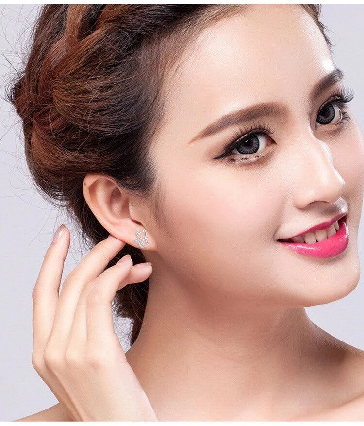 Cute Cat Stud Earrings