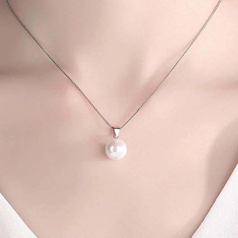 Imitation Peart Earring and Necklace Set