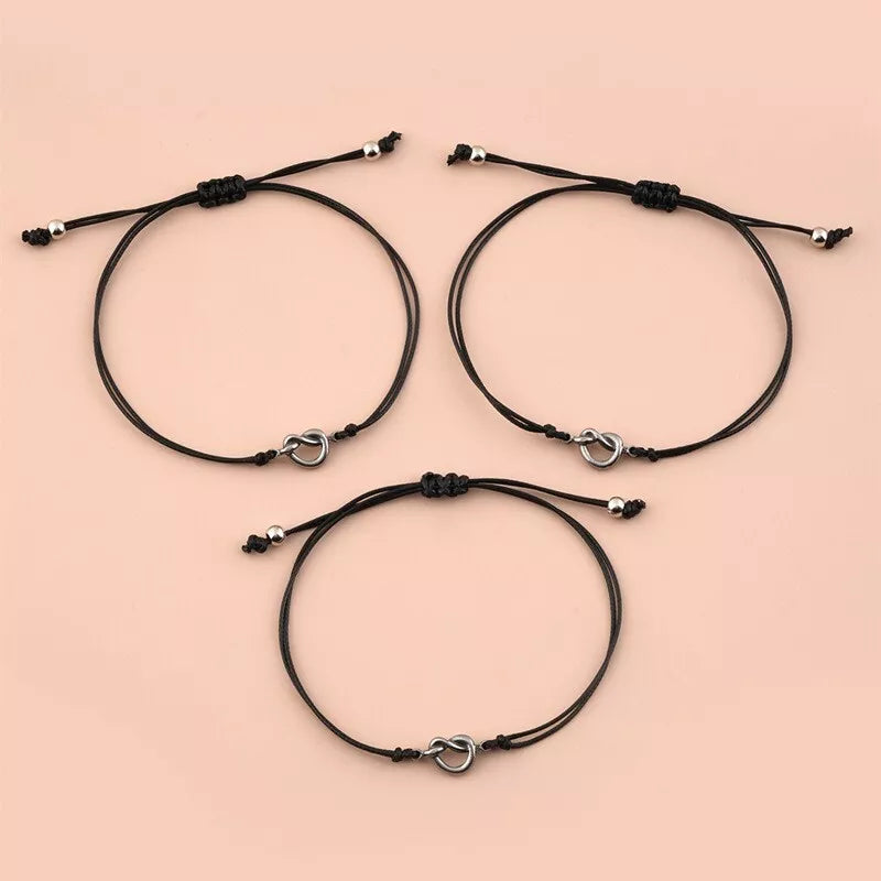 Friendship Best Friend Stainless Steel Knot Bracelet