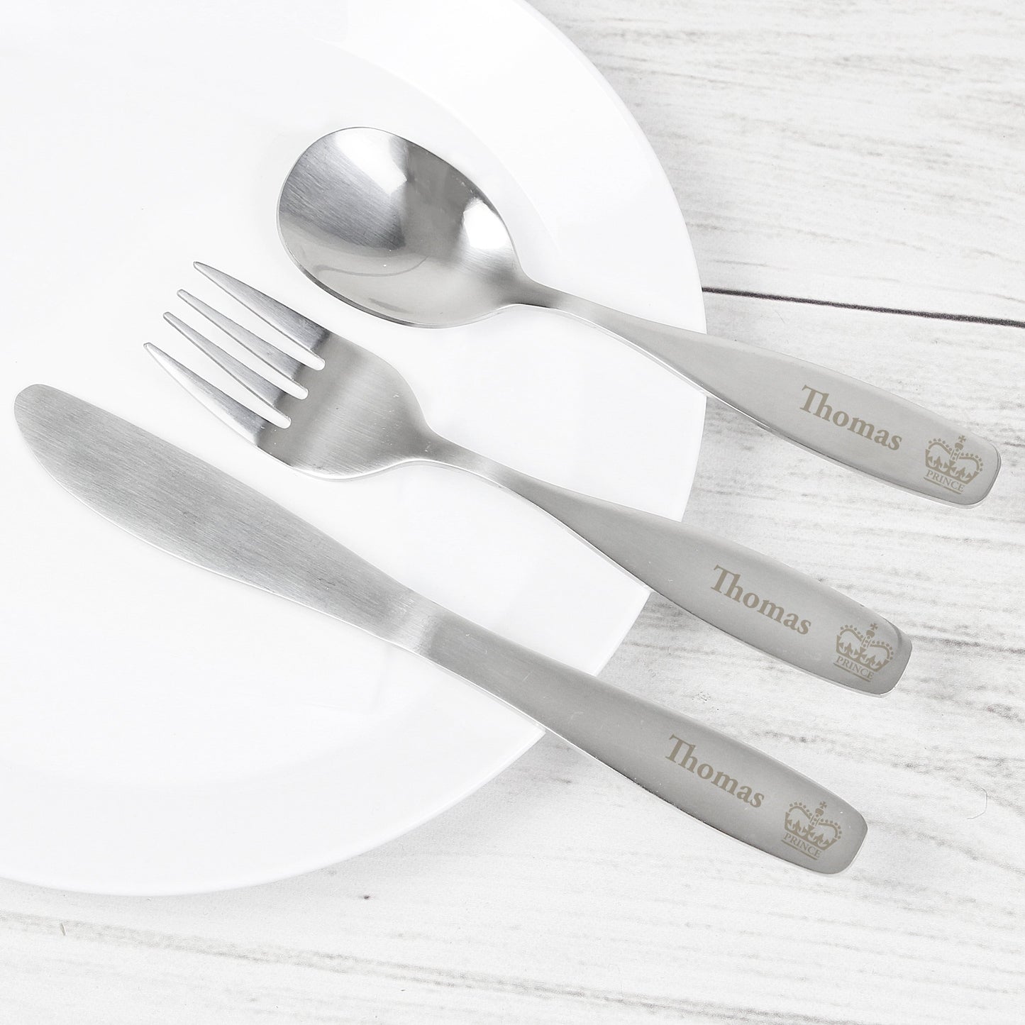 Personalised 3 Piece PRINCE Cutlery Set