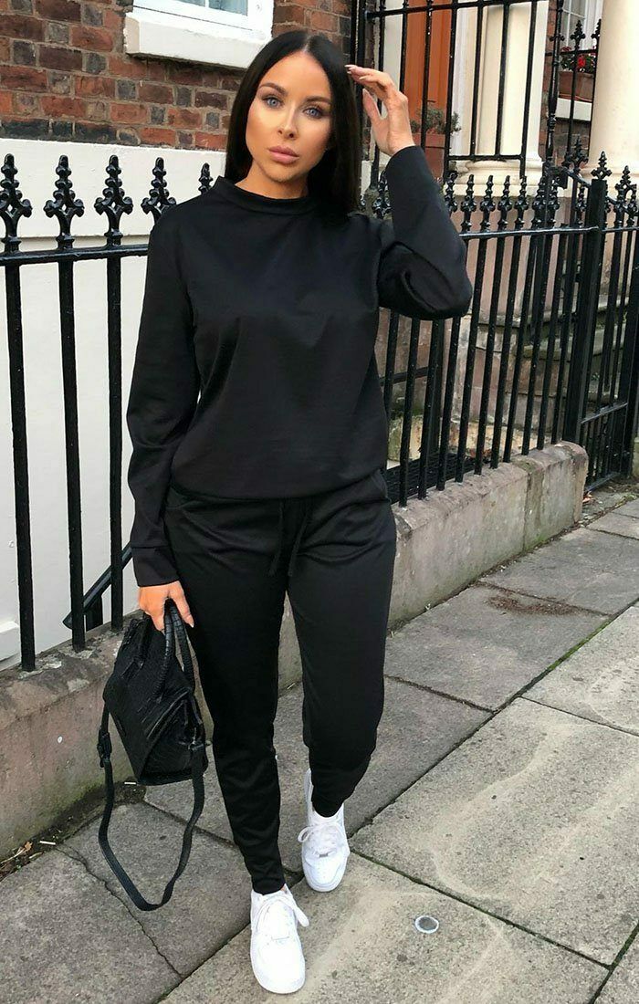 Long Sleeve Plain Lounge Wear Set