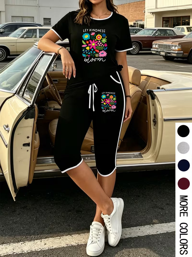 Plus Size Colorful Summer Set