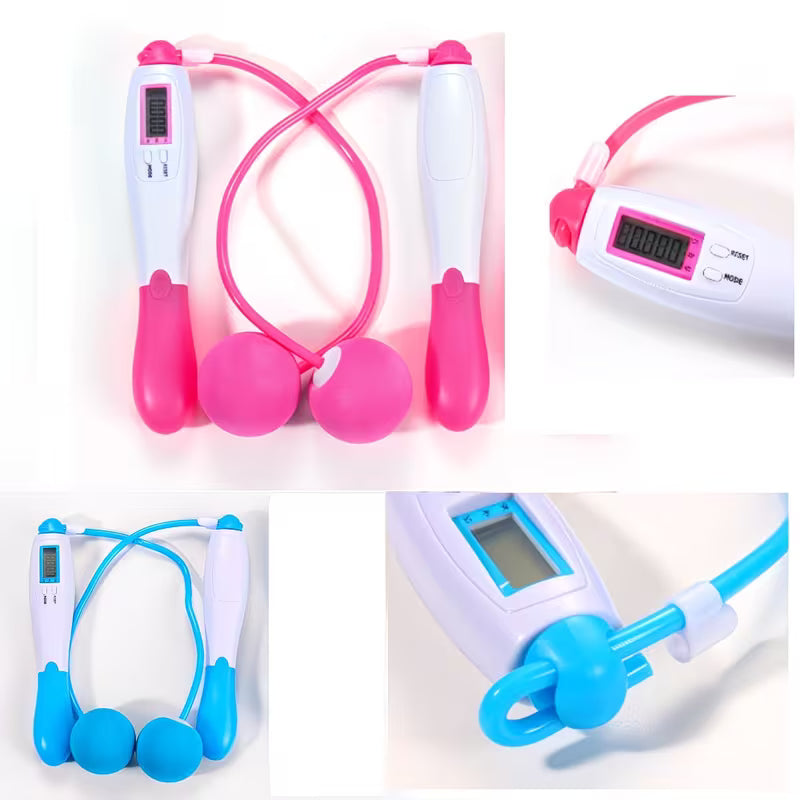 2 Pack 2-in-1 Digital Smart Skipping Rope