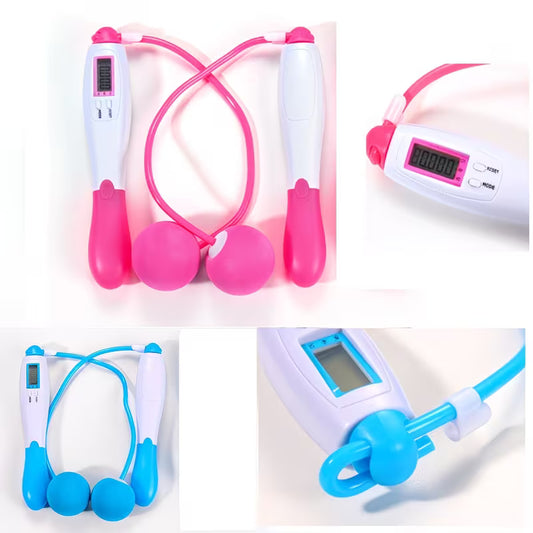 2 Pack 2-in-1 Digital Smart Skipping Rope