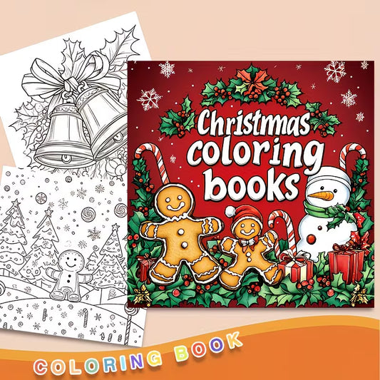 24 Pages Thick Christmas Coloring Book