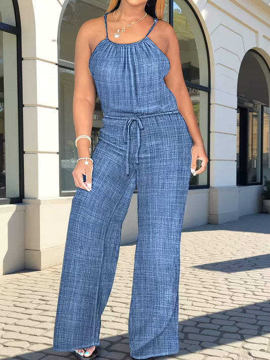 Women's Elegant Tie-Up Jumpsuit