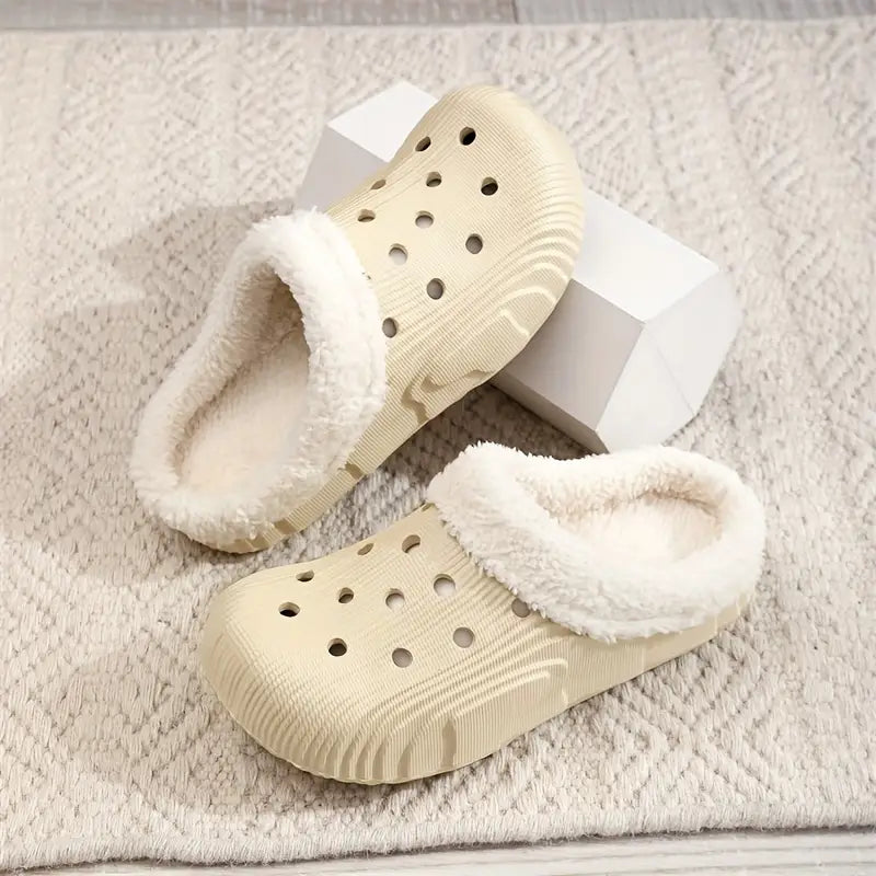 Womens Furry Clogs