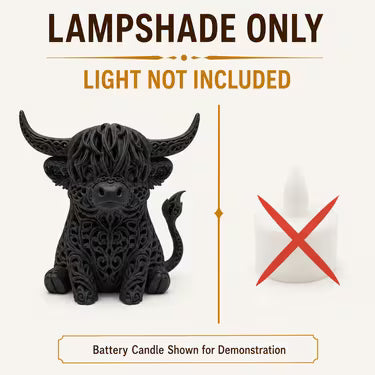 Highland Cow Lampshade