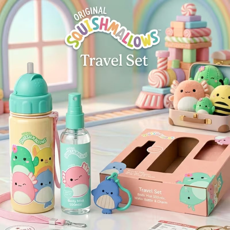 Squishmallows Kids Travel Gift Set