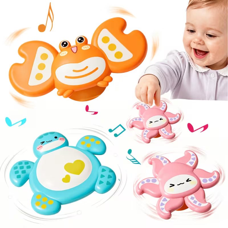 Grab & Spin Baby Rattle Rotating Toys