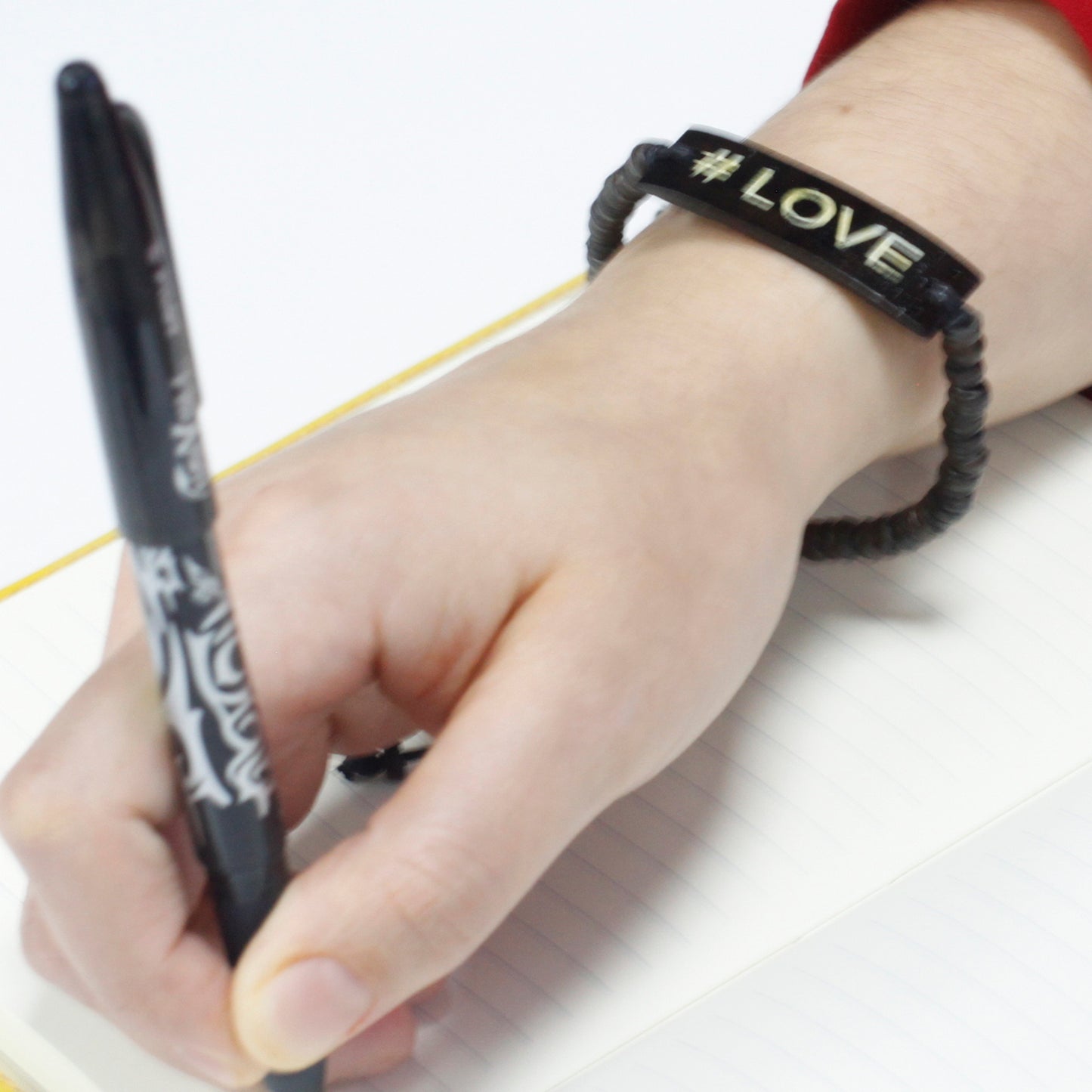 6x Coco Slogan Bracelets - #Love