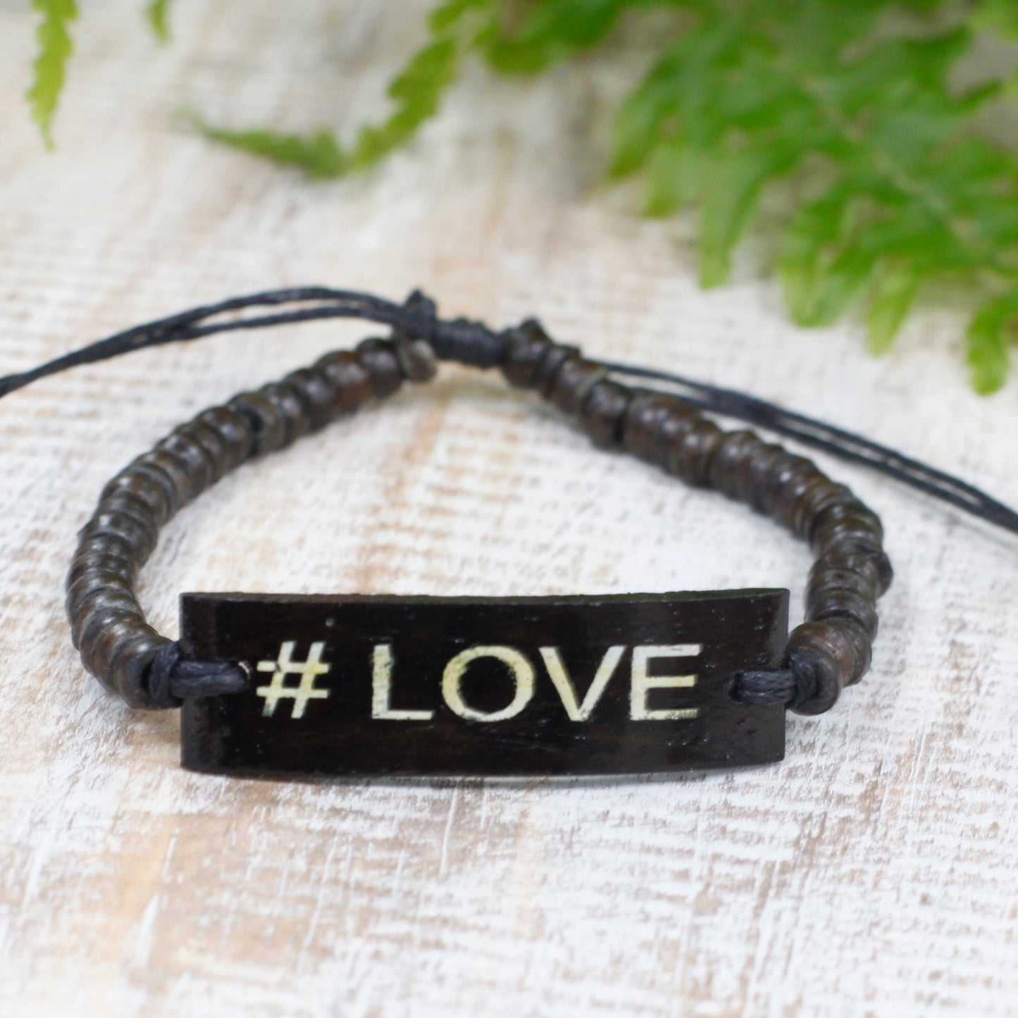 6x Coco Slogan Bracelets - #Love