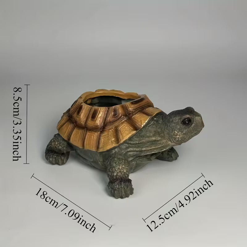 Resin Turtle Shaped Succulent Planter