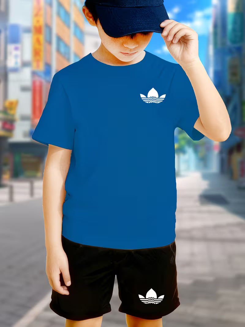 Youth Boys' Casual Sport T-Shirt Set