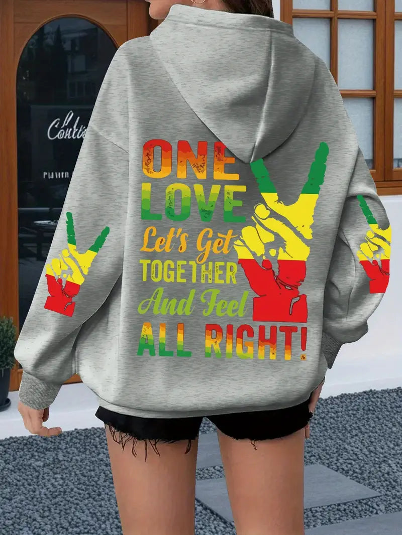Women's Plus Size Black History Month Graphic Hoodie