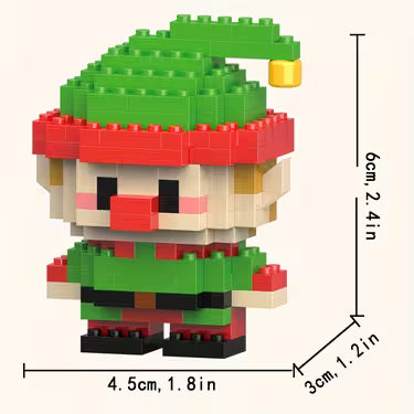 Mini Christmas Character Model Building Blocks Toy