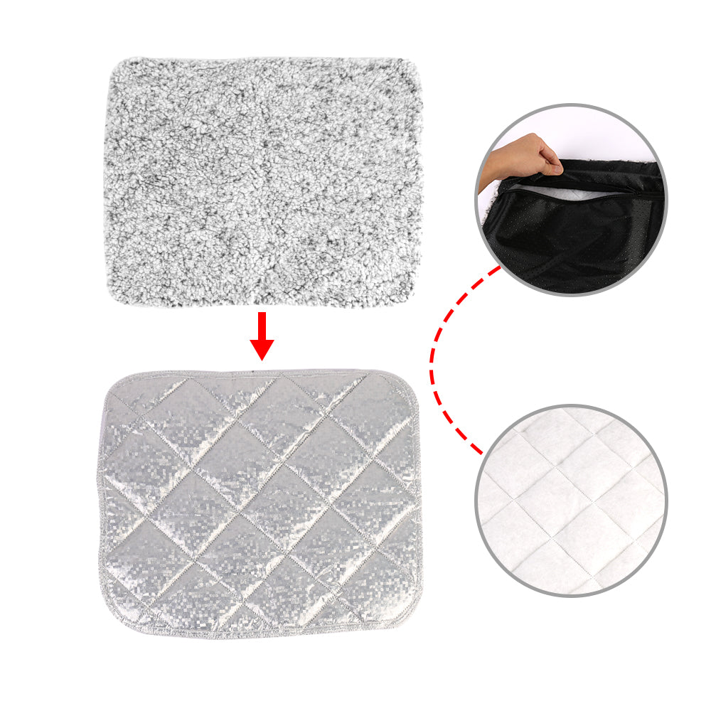 Self Heating Pet Pad Extra Warm Cat Dog Mat Thermal Pet Bed with Removable Cover